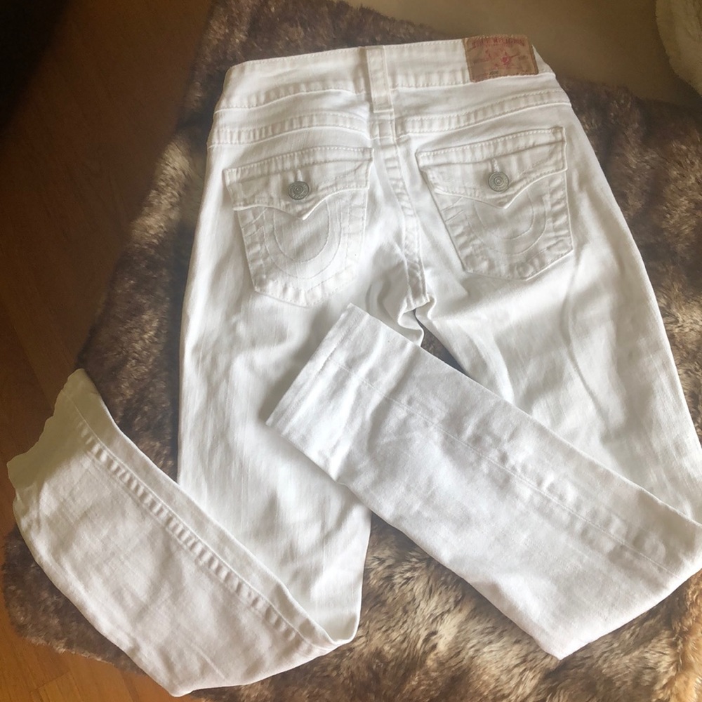 White Jodie True Religion Jeans